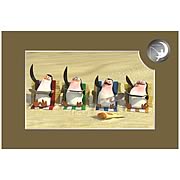 Madagascar Penguins on the Beach Cel