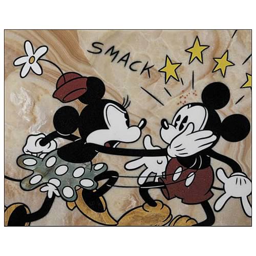Mickey Mouse and Minnie Comics Smack Large Stone Artwork