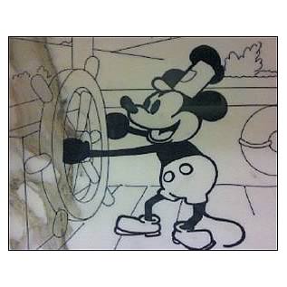 Mickey Mouse Steamboat Willie Stone Artwork