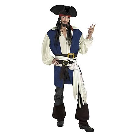 Pirates 2 Jack Sparrow Deluxe Adult Costume