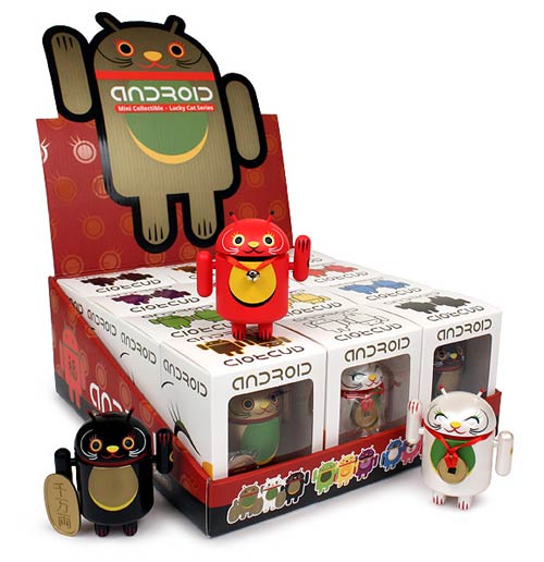 Android Lucky Cat Series Random Vinyl Figure