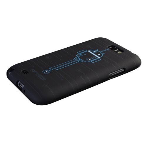 Android Circuit Design Galaxy Note II Phone Case, Not Mint