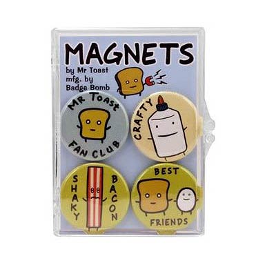 Mr. Toast Magnet Set 4-Pack