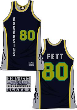 Star Wars Basketball Jersey: Boba Fett