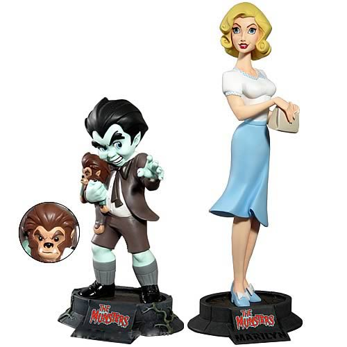 The Munsters Eddie and Marilyn Munster Maquettes
