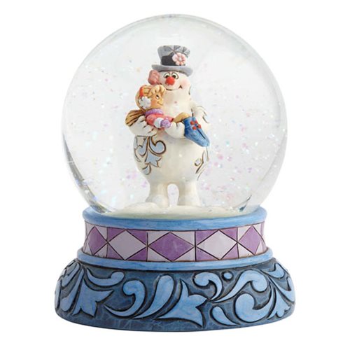 Frosty the Snowman Jim Shore Frosty Holding Karen Snow Globe