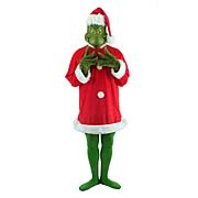 Dr. Seuss The Grinch Santa Costume with Mask