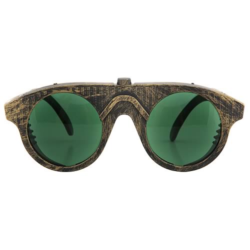 Steampunk Gold/Green Forgeman Glasses
