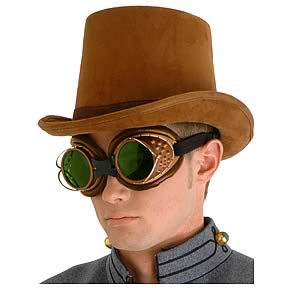 Steampunk Brown Suede Coachman Hat