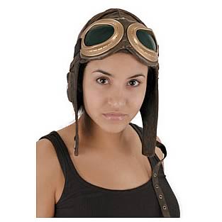 Steampunk Brown Aviator Hat