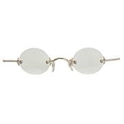 Steampunk Gold/Clear Fu Man Chu Glasses