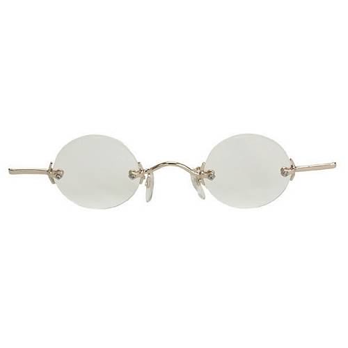 Steampunk Gold/Clear Fu Man Chu Glasses