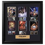 Star Wars Episode I-VI Framed Montage Film Cell