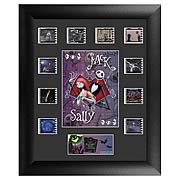 Film Cells > Nightmare Before Christmas - Own a piece of Tim Burtons masterpiece,  The Nightmare Before Christmas ! Features Jack Skellington and Sally, beautifully mounted and framed! Limited to just 2,500 pieces worldwide! This amazing film cell features prints and actual cells from  The Nightmare Before Christmas . Measures 11-inches tall x 13-inches wide. Perfect for displaying in your home or at the office, all the elements are framed in black wood and includes a certificate of authenticity. Every year in Halloweentown the monsters come out on Halloween and perform a real scare. One Halloween the pumpkin king, Jack Skellington becomes bored with this idea and saunters off into the woods. He soon discovers a clearing of trees that have particular doors to match the various holidays. Jack is entranced by the Christmas Tree door and he enters the world of Christmastown. He is fascinated by the idea of Christmas and is determined to share it with his fellow citizens of Halloween town. Please note that the actual cell of film may vary from piece to piece, as they are hand-selected from reels of film.: Sizes 