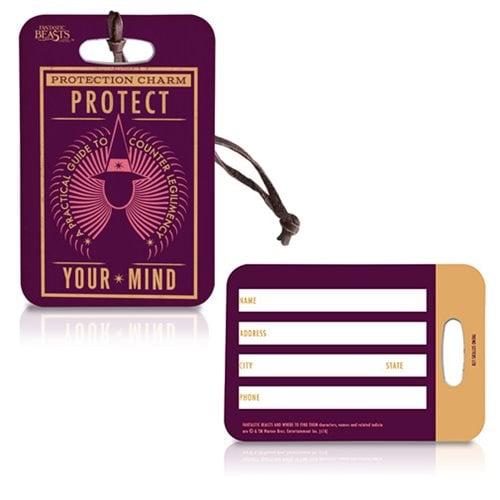 Fantastic Beasts Protection Charm Luggage Tag