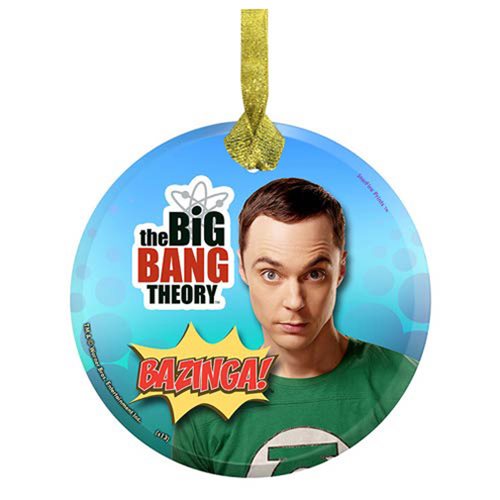 Big Bang Theory Bazinga! StarFire Prints Hanging Glass Print
