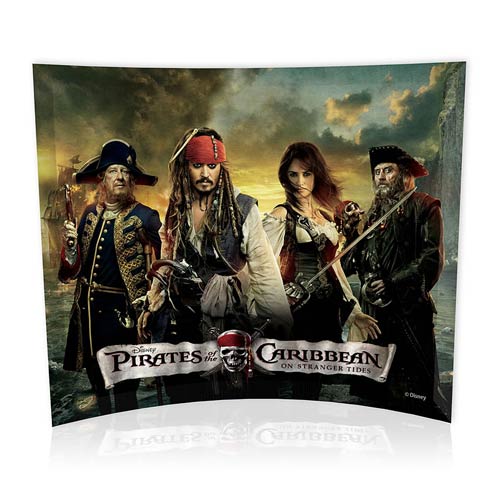 Pirates of the Caribbean On Stranger Tides Group Glass Photo