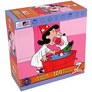 Peanuts Bobbing for Apples 100-Piece Puzzle