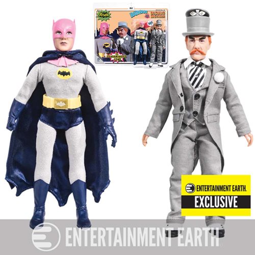  Batman Classic 1966 TV Series The Contaminated Cowl Batman vs. Mad Hatter 8-Inch Action Figure Set - EE Exclusive 