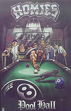 Homies Pool Hall Poster