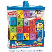 Little People Stack and Learn Alphabet Block Set