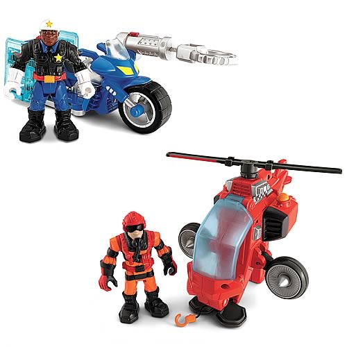 Hero World Rescue Heroes Figure and Vehicle Case