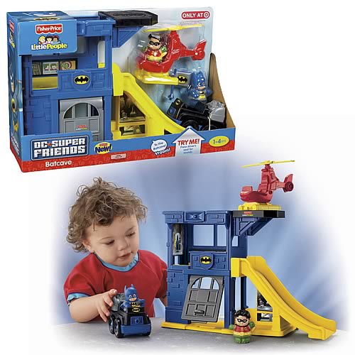 Batman Little People Super Friends Batcave Playset