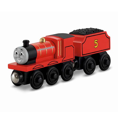 Thomas the Tank Engine James Wooden Railway Engine Vehicle