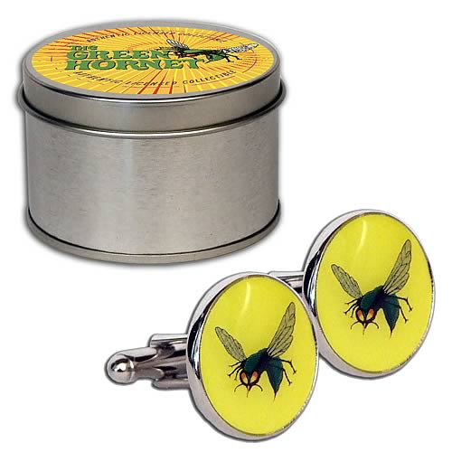 Green Hornet Cufflink Set with Tin
