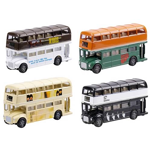 Beatles Die-Cast Bus Famous Covers Wave 2 Case