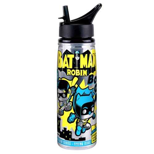 Batman and Robin Comic Water Bottle