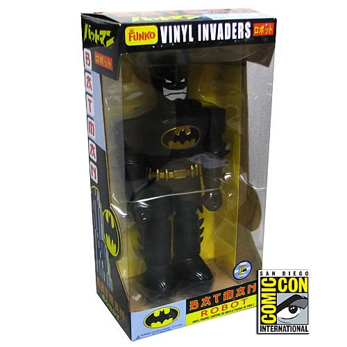Batman Black Metallic Suit Robot Vinyl Figure, Not Mint