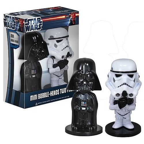 Star Wars Darth Vader and Stormtrooper Mini Bobble Heads