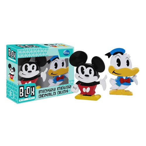 Mickey Mouse and Donald Duck Mini-Blox Vinyl Figure 2-Pack