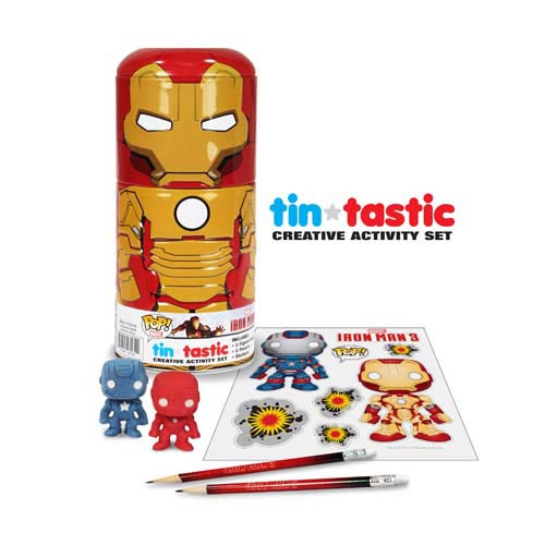 Iron Man 3 Movie Mark 42 Can-Tivities Pencil Set with Tin