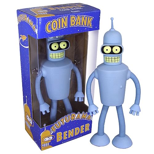 Futurama Bender 12-Inch Vinyl Bank