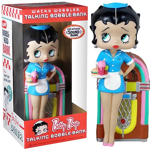 Betty Boop 12-Inch Bobble Bank with Sound