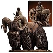 Star Wars Bantha and Tusken Raider Statue Sculpture
