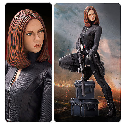 Captain America Winter Soldier Black Widow 9-Inch Statue