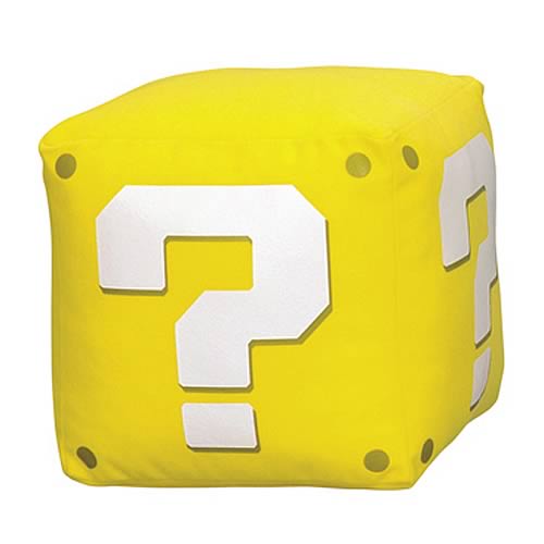 Super Mario Bros. Wii Question Mark Box Sound Plush