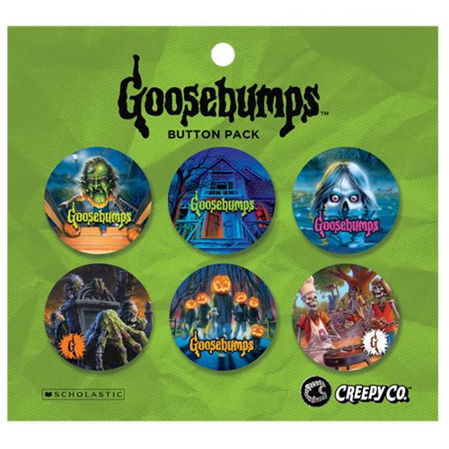 Goosebumps Cover Art Button Pack