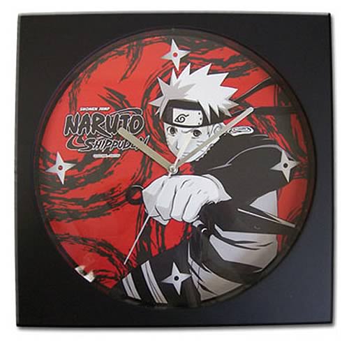 Naruto Shippuden Naruto Square Wall Clock