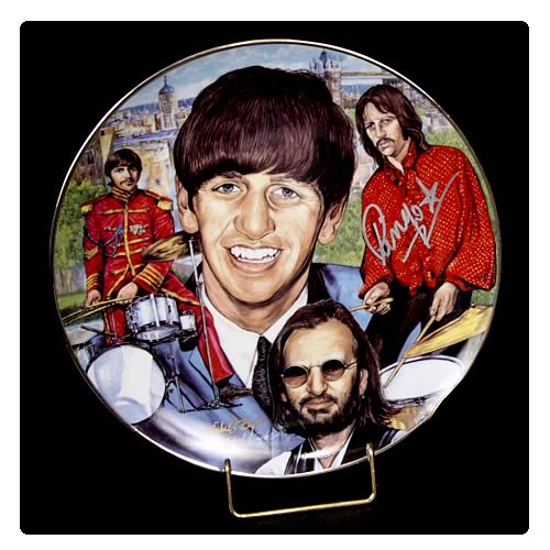Ringo Starr 10 1/4-inch Signed Plate