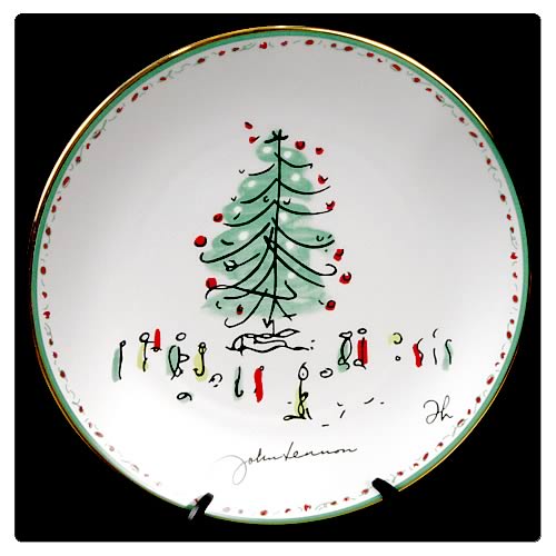 John Lennon 8 1/8-inch Christmas Plate