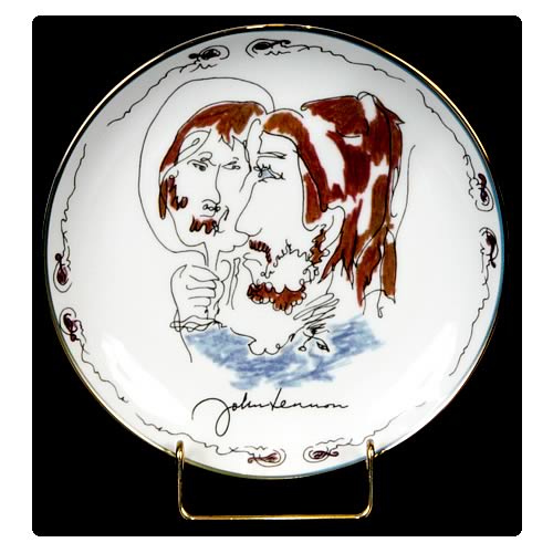 John Lennon Looking Back 8 1/8-inch Plate