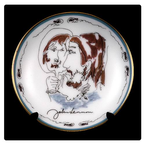 John Lennon Looking Back 3 1/4-inch Plate
