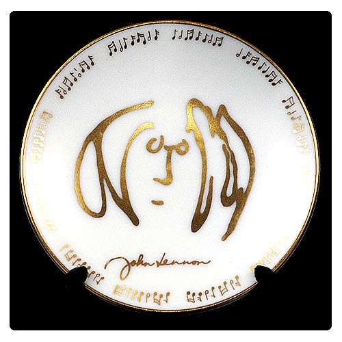 John Lennon Self Portrait 3 1/4-inch Plate