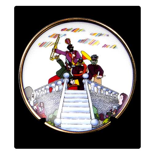The Beatles Pepperland 3 1/4-inch Plate