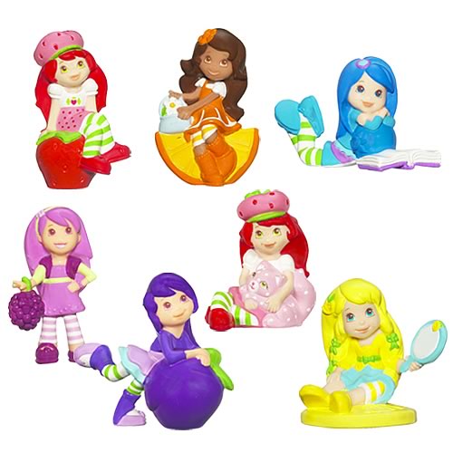 Strawberry Shortcake PVC Collectible Figures Wave 1, Strawberry Shortcake, Mini-Figures, Hasbro