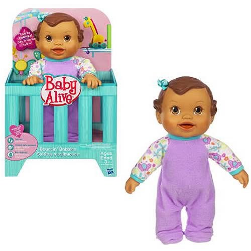 Baby Alive Bouncing Babbles Hispanic Baby Doll, Not Mint
